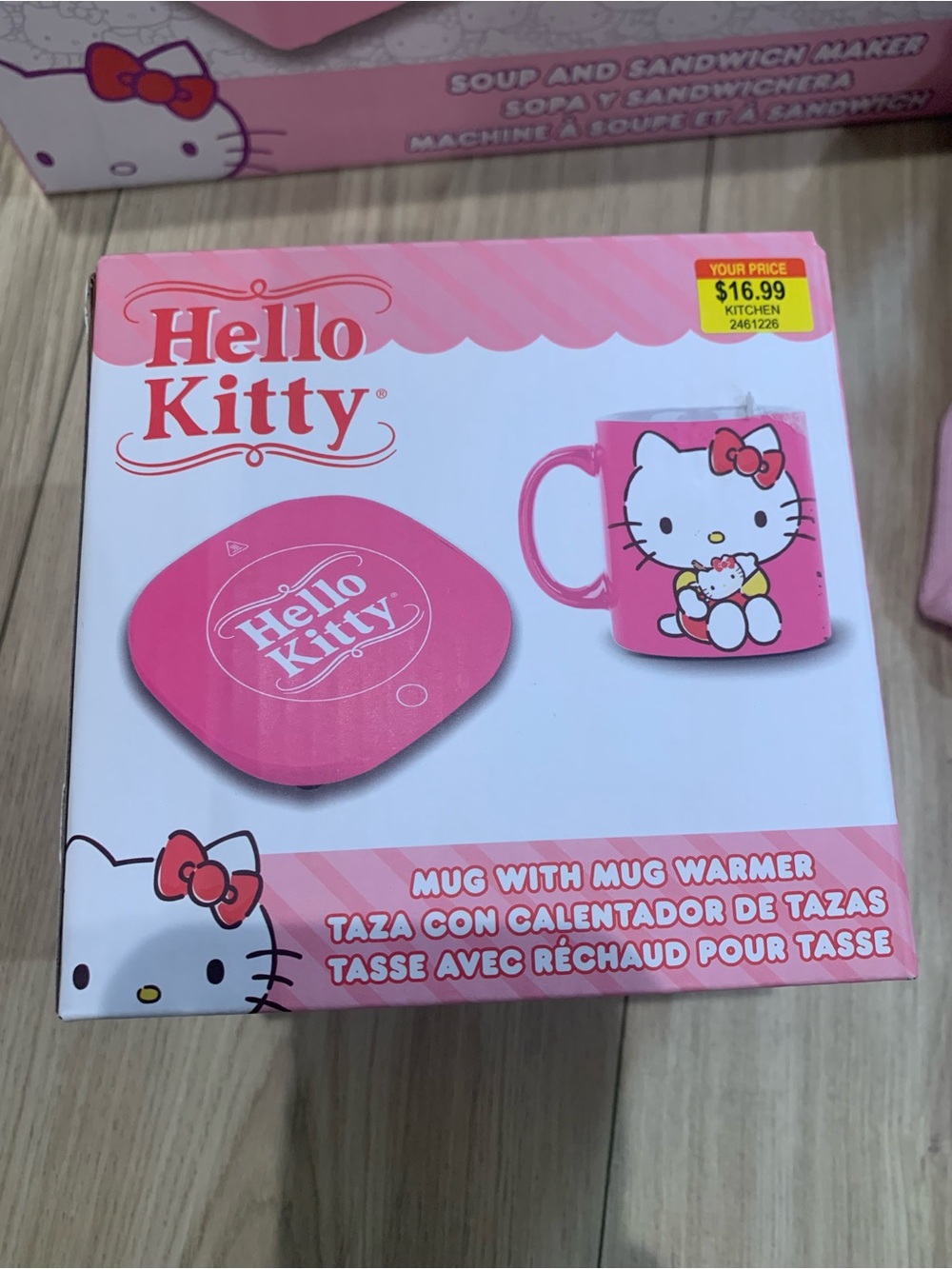 Hello Kitty Pink Mug with Mug Warmer
